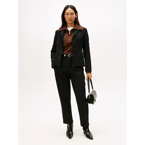Γυναικείο Slim Παντελόνι Μαύρο Tommy Hilfiger WW0WW48355-BDS