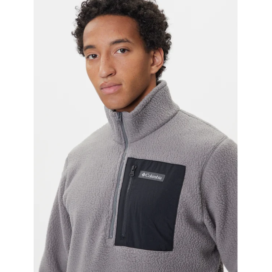 Ανδρικό Jasper Ridge Pebbled Half Zip Fleece Γκρι Columbia 2142411-023