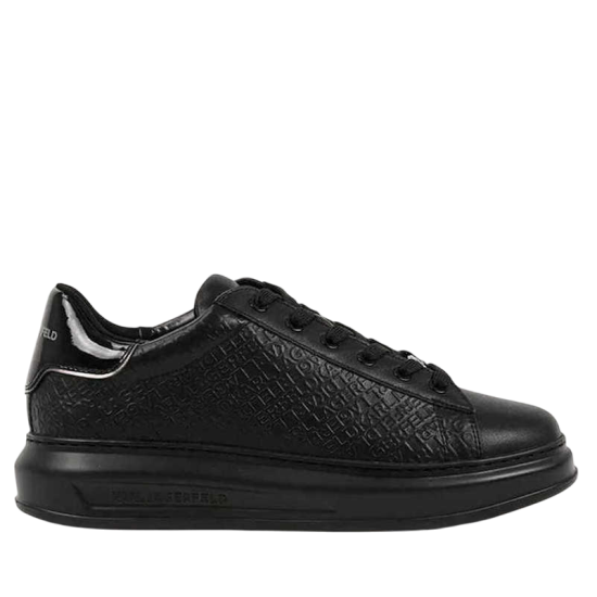 Ανδρικά Δερμάτινα Kapri Sneakers Μαύρα Karl Lagerfeld KL52543A-00X BLACK