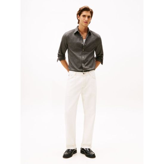 Ανδρικό Πουκάμισο Γκρι Tommy Hilfiger MW0MW40475-PR2