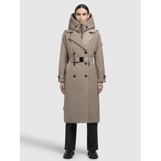Γυναικεία Elena Καπαρντίνα Γκρι Khujo KJ1267CO253-123 GREIGE