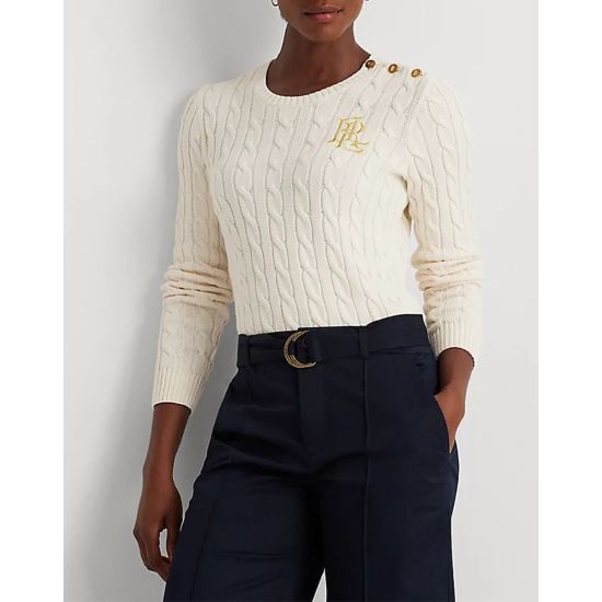 Γυναικείο Montiva Πουλόβερ Εκρού Ralph Lauren 200932223002-101