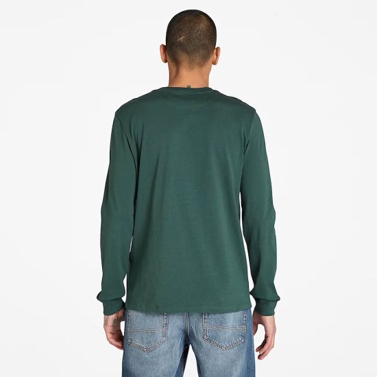 Ανδρικό Dunstan River Μακρυμάνικο T-shirt Πράσινο Timberland TB0A2BQ3-317