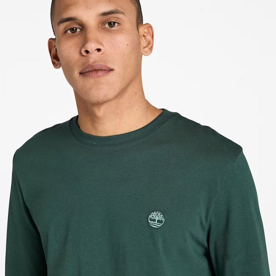 Ανδρικό Dunstan River Μακρυμάνικο T-shirt Πράσινο Timberland TB0A2BQ3-317