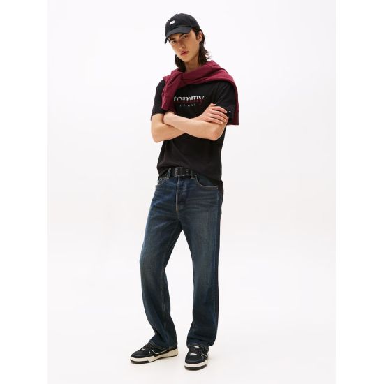 Ανδρικό T-shirt Μαύρο Tommy Jeans DM0DM21978-BDS