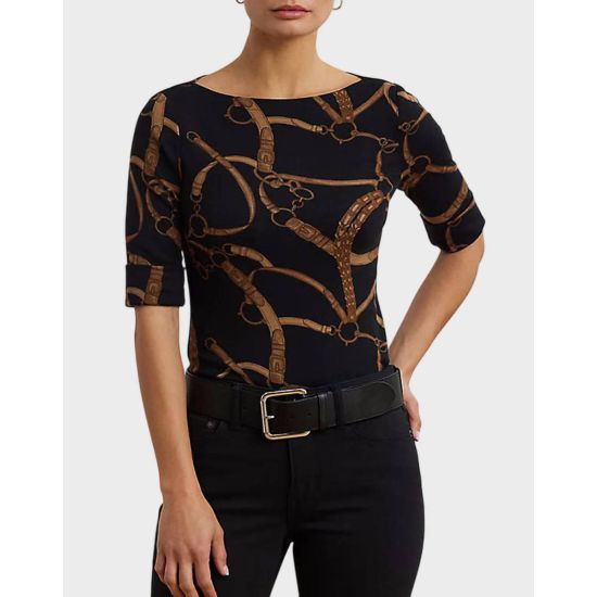 Γυναικείο Judy T-shirt Μαύρο Ralph Lauren 200971107001-001