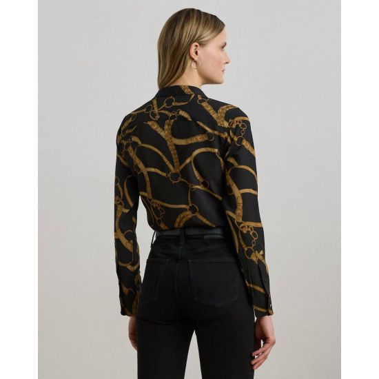Γυναικείο Kristy Πουκάμισο Μαύρο Ralph Lauren 200970823001-001