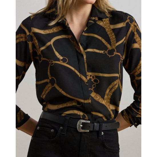 Γυναικείο Kristy Πουκάμισο Μαύρο Ralph Lauren 200970823001-001
