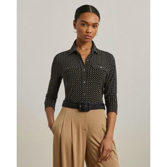 Γυναικείο Corwin Πουκάμισο Μαύρο Ralph Lauren 200971090001-001