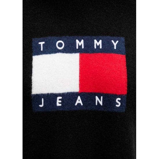 Γυναικείο Πλεκτό Φόρεμα Μαύρο Tommy Jeans DW0DW21462-HEV