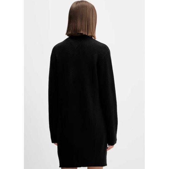 Γυναικείο Πλεκτό Φόρεμα Μαύρο Tommy Jeans DW0DW21462-HEV