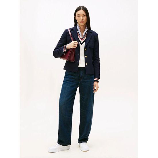 Γυναικείο Σακάκι Navy Μπλε Tommy Hilfiger WW0WW46660-C1G