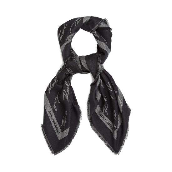 Γυναικείο K/Signature Φουλάρι Μαύρο Karl Lagerfeld A4W33034-999 BLACK