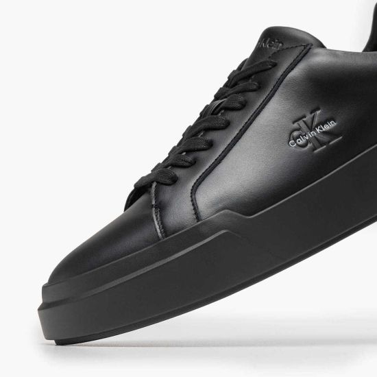 Ανδρικά Δερμάτινα Sneakers Μαύρα Calvin Klein YM0YM01344-0GJ