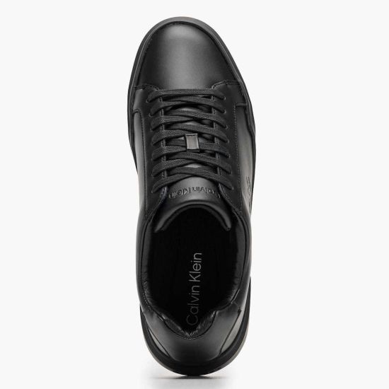 Ανδρικά Δερμάτινα Sneakers Μαύρα Calvin Klein YM0YM01344-0GJ