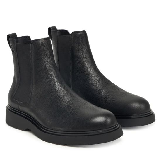 Ανδρικά Δερμάτινα Chelsea Μποτάκια Μαύρα Calvin Klein YM0YM01374-0GJ