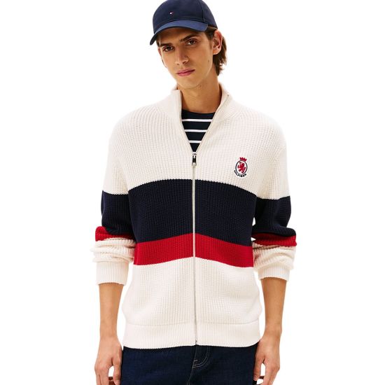 Ανδρική Ζακέτα Εκρού Tommy Hilfiger MW0MW41396-Z00