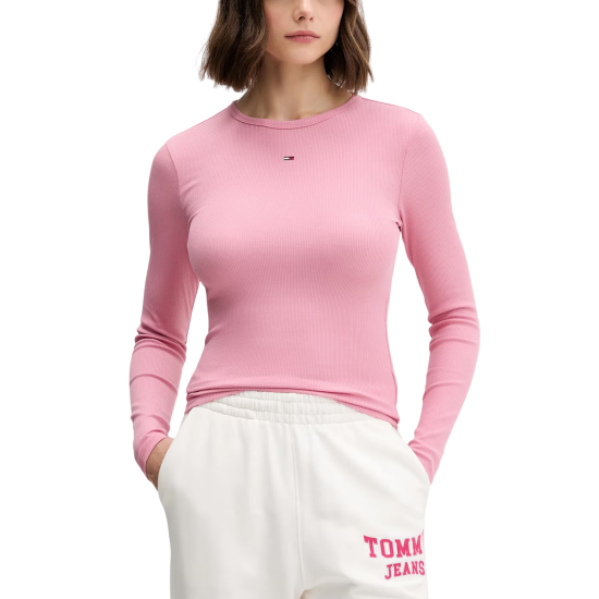 Γυναικεία Μακρυμάνικη Μπλούζα Ροζ Tommy Jeans DW0DW17387-THC