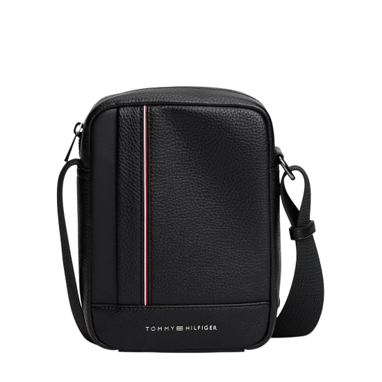 Ανδρική TH Central Τσάντα Χιαστί Μαύρη Tommy Hilfiger AM0AM13632-BDS