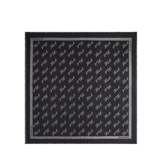 Γυναικείο K/Signature Φουλάρι Μαύρο Karl Lagerfeld A4W33034-999 BLACK