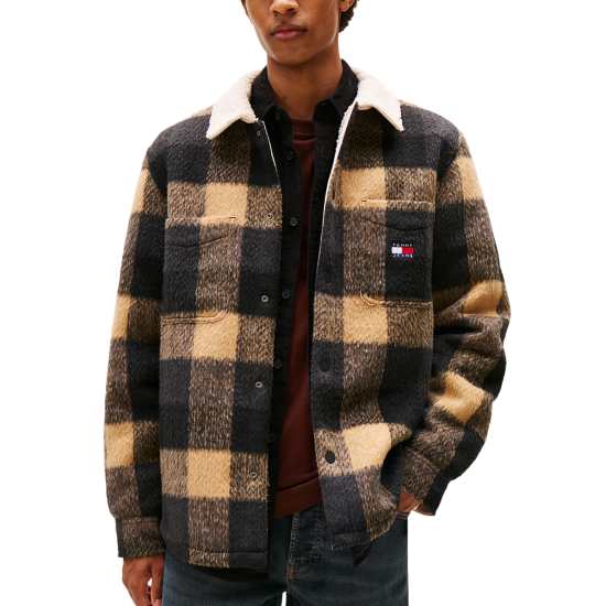 Ανδρικό Teddy Overshirt Μαύρο Tommy Jeans DM0DM22010-BDS