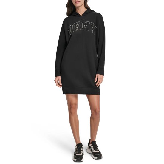 Γυναικείο Φούτερ Φόρεμα Μαύρο DKNY DP5D4917-BBL