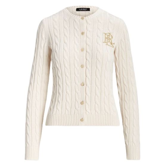 Γυναικεία Ralhan Πλεκτή Ζακέτα Εκρού Ralph Lauren 200932225001-101