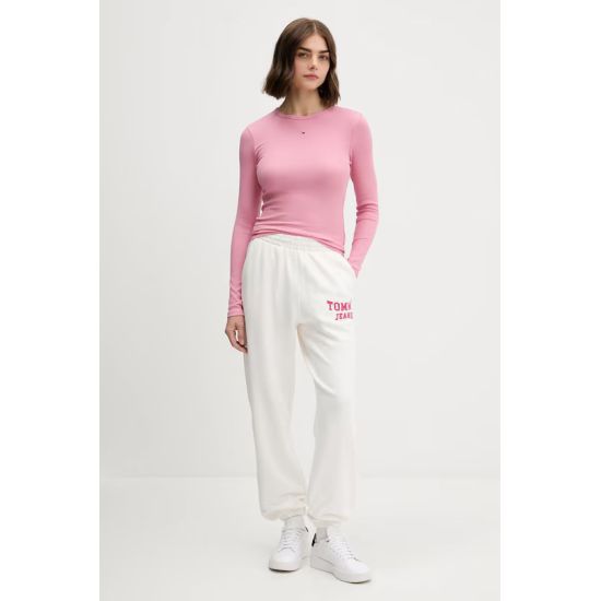 Γυναικεία Μακρυμάνικη Μπλούζα Ροζ Tommy Jeans DW0DW17387-THC
