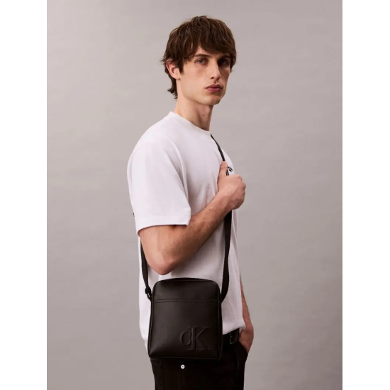 Ανδρικό Τσαντάκι Χιαστί Μαύρο Calvin Klein LV04D3248G-UB1