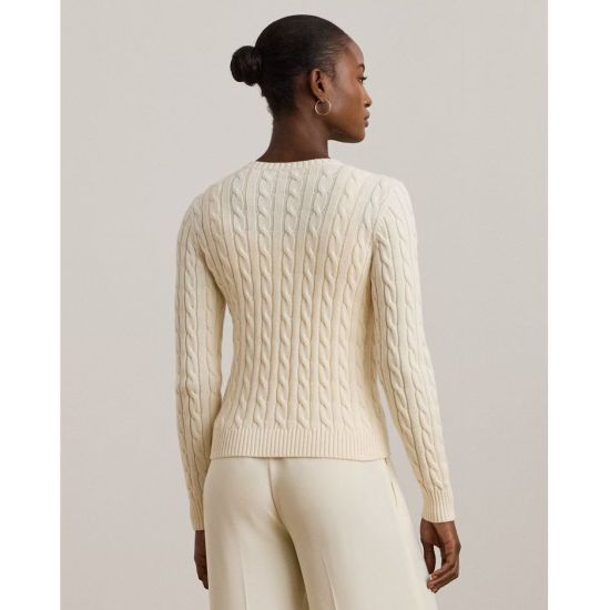 Γυναικεία Ralhan Πλεκτή Ζακέτα Εκρού Ralph Lauren 200932225001-101