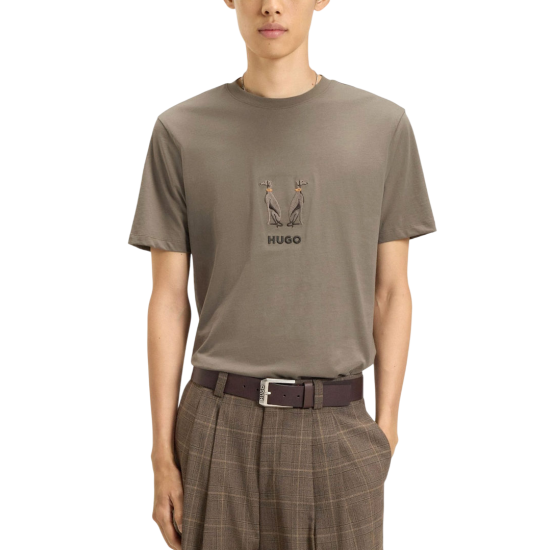 Ανδρικό Dugolini T-Shirt Καφέ Hugo 50549154-032
