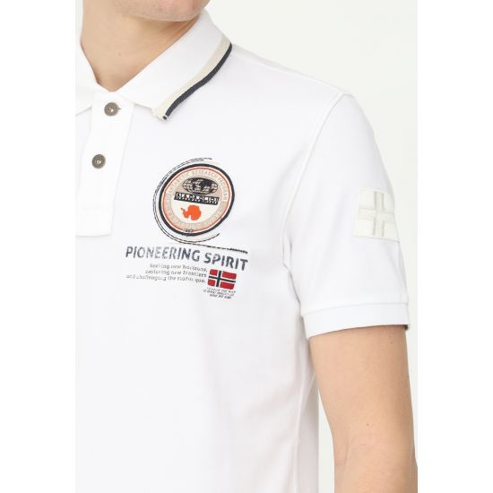 Ανδρικό Polo Gandy Λευκό Napapijri NP0A4G2J-0021