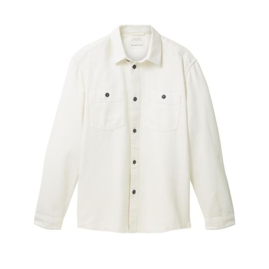 Ανδρικό Τζιν Overshirt Λευκό Tom Tailor 036212-10101