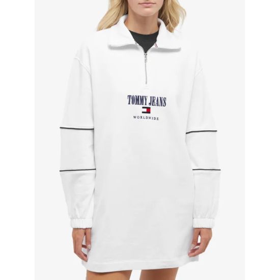 Γυναικείο Archive Φούτερ Φόρεμα Λευκό Tommy Jeans DW0DW15882-YBR