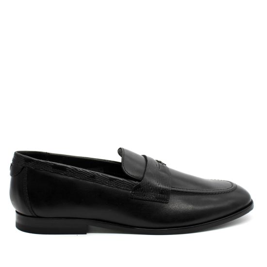 Ανδρικά Δερμάτινα Adlerc Loafers Μαύρα Ted Baker 269465-BLACK