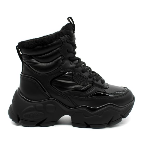 Γυναικεία Binary Snow Lace Up Μποτάκια Μαύρα Buffalo BUF1636010-BLACK