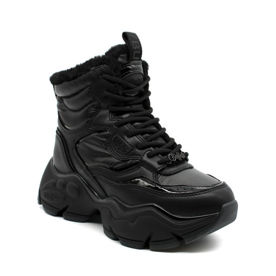 Γυναικεία Binary Snow Lace Up Μποτάκια Μαύρα Buffalo BUF1636010-BLACK