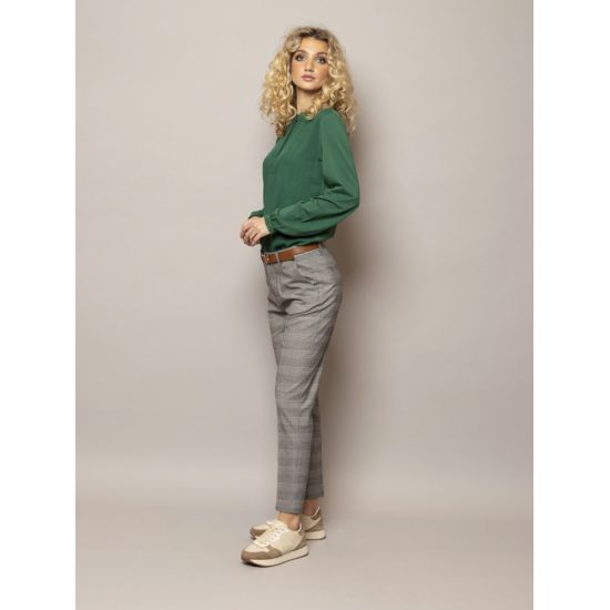 Γυναικείο Καρό Filica Παντελόνι Γκρι Heavy Tools W23475-WOVEN
