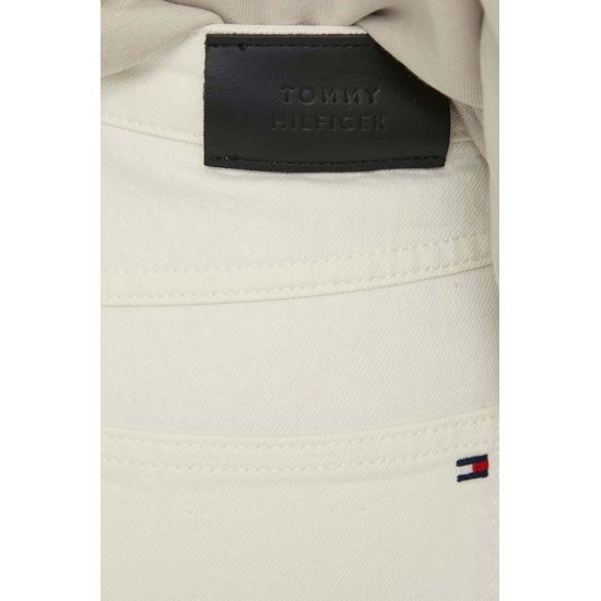 Γυναικείο Classic Straight Παντελόνι Εκρού Tommy Hilfiger WW0WW40642-1CE