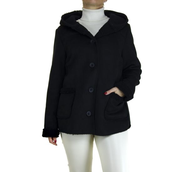 Γυναικείο Μουτόν Μαύρο Emporio Co. OCCHIO-BLACK