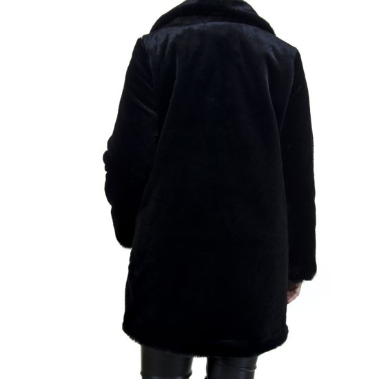 Γυναικεία Οικολογική Γούνα Μαύρη Emporio Co. Polso-black