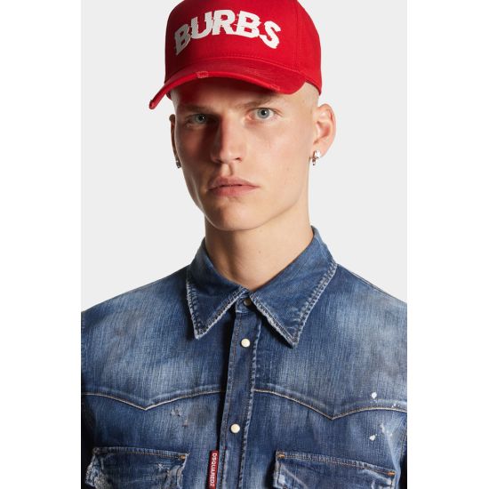 Ανδρικό Western Τζιν Πουκάμισο Μπλε Dsquared2 S74DM0795S30341-470