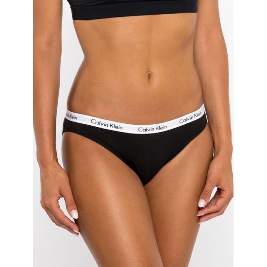 Γυναικεία Σλιπ 3 Τεμαχίων Μαύρα Calvin Klein 000QD3588E-001