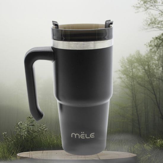 Ποτήρι Θερμός 600ml Μαύρο Mele M200-BLACK