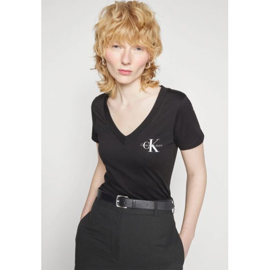 Γυναικείο Monologo T-shirt 2 Τεμαχίων Μαύρο Calvin Klein J20J223447-BEH