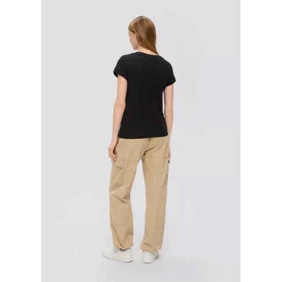 Γυναικείο T-shirt Μαύρο S.Oliver 2144034-9999