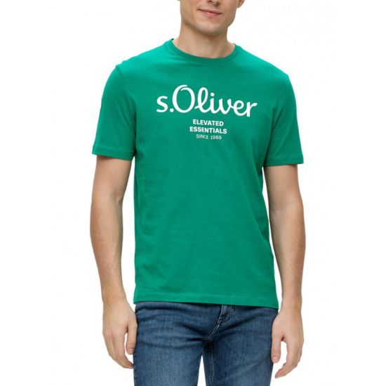Ανδρικό T-Shirt Πράσινο S.Oliver 2139909-76D1
