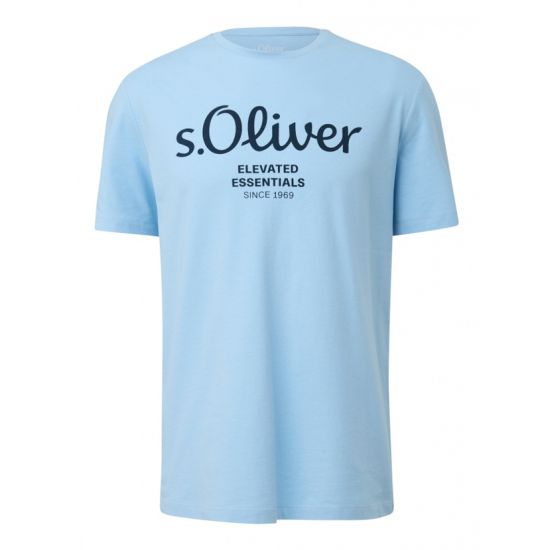 Ανδρικό T-shirt Γαλάζιο S.Oliver 2141458-50D1