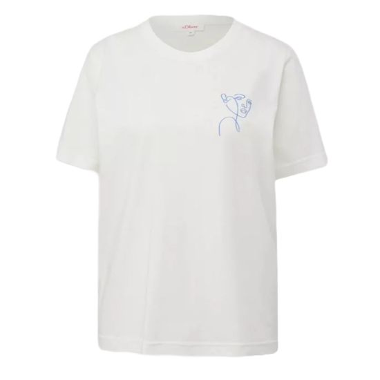 Γυναικείο T-Shirt Λευκό S.Oliver 2147851-02D2