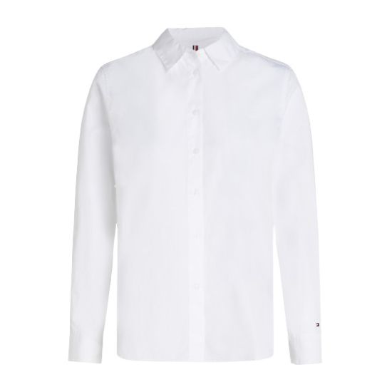 Γυναικείο Πουκάμισο Λευκό Tommy Hilfiger WW0WW43344-YCF
